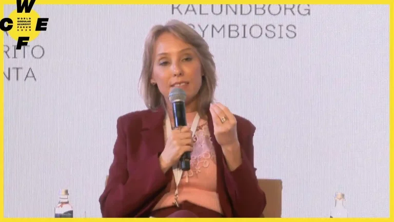 Melissa Rocco apresenta avanços da simbiose industrial no WCEF 2025